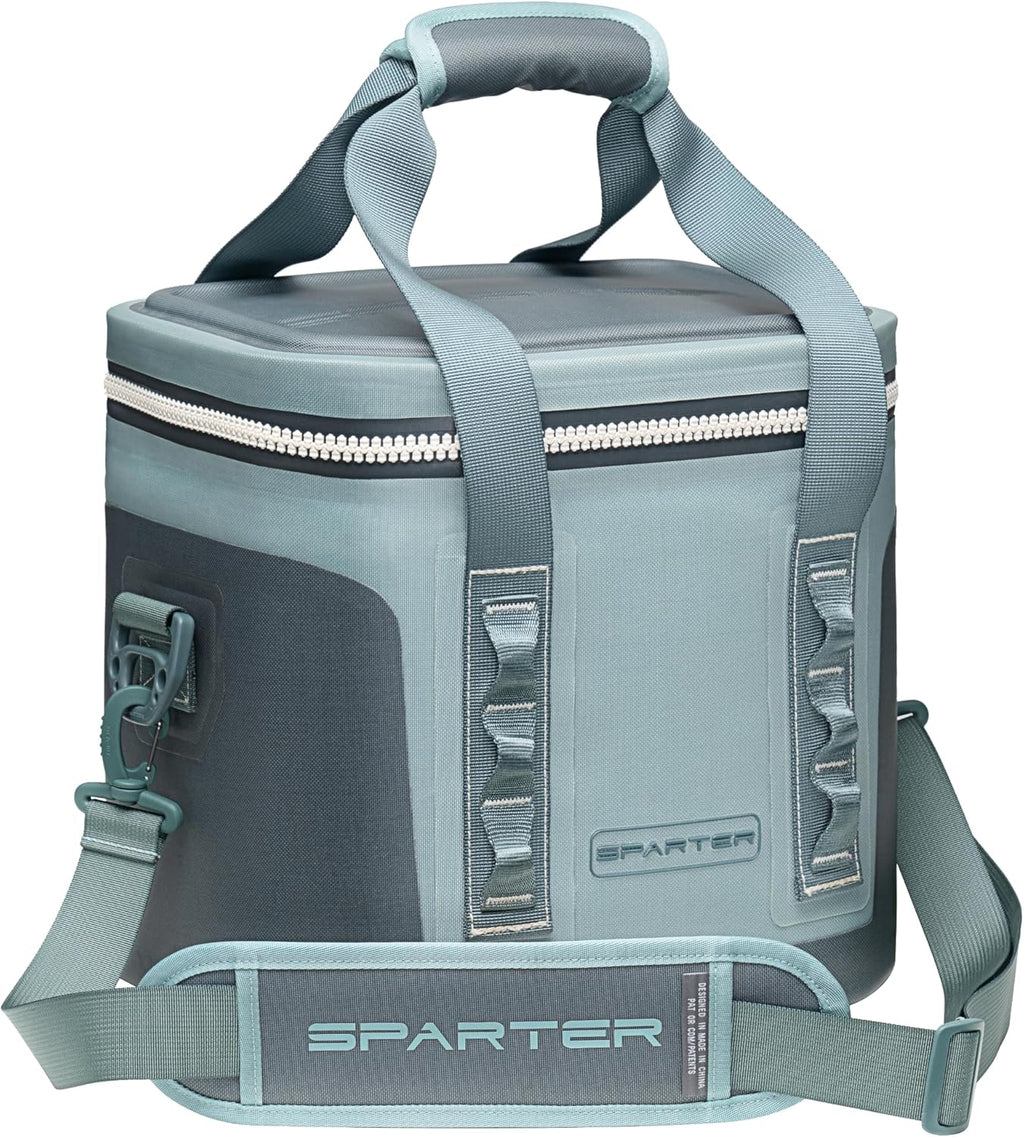 Portable Soft Cooler 12 Cans, IP68 Tizip Leak-Proof Zipper for Camping, Fishing, Beach, Outdoors Insulated Ice Chest with Reusable Ice Pack