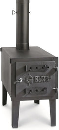 Guide Gear Large Outdoor Wood Burning Stove Portable with Chimney Pipe for Cooking, Camping, Tent, Hiking, Fishing, Backpacking