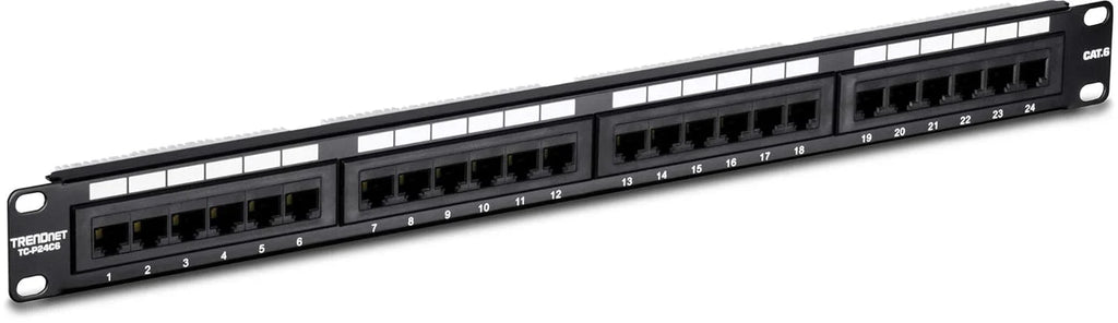 A management-type power distribution device with 6 output ports, model TPI-06, rack-mounted power distribution unit, equipped with 1 NEMA 5-15R bypass power socket, 1 gigabit RJ-45 interface, featuring overload protection and surge protection functio