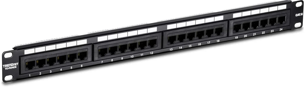 A management-type power distribution device with 6 output ports, model TPI-06, rack-mounted power distribution unit, equipped with 1 NEMA 5-15R bypass power socket, 1 gigabit RJ-45 interface, featuring overload protection and surge protection functio