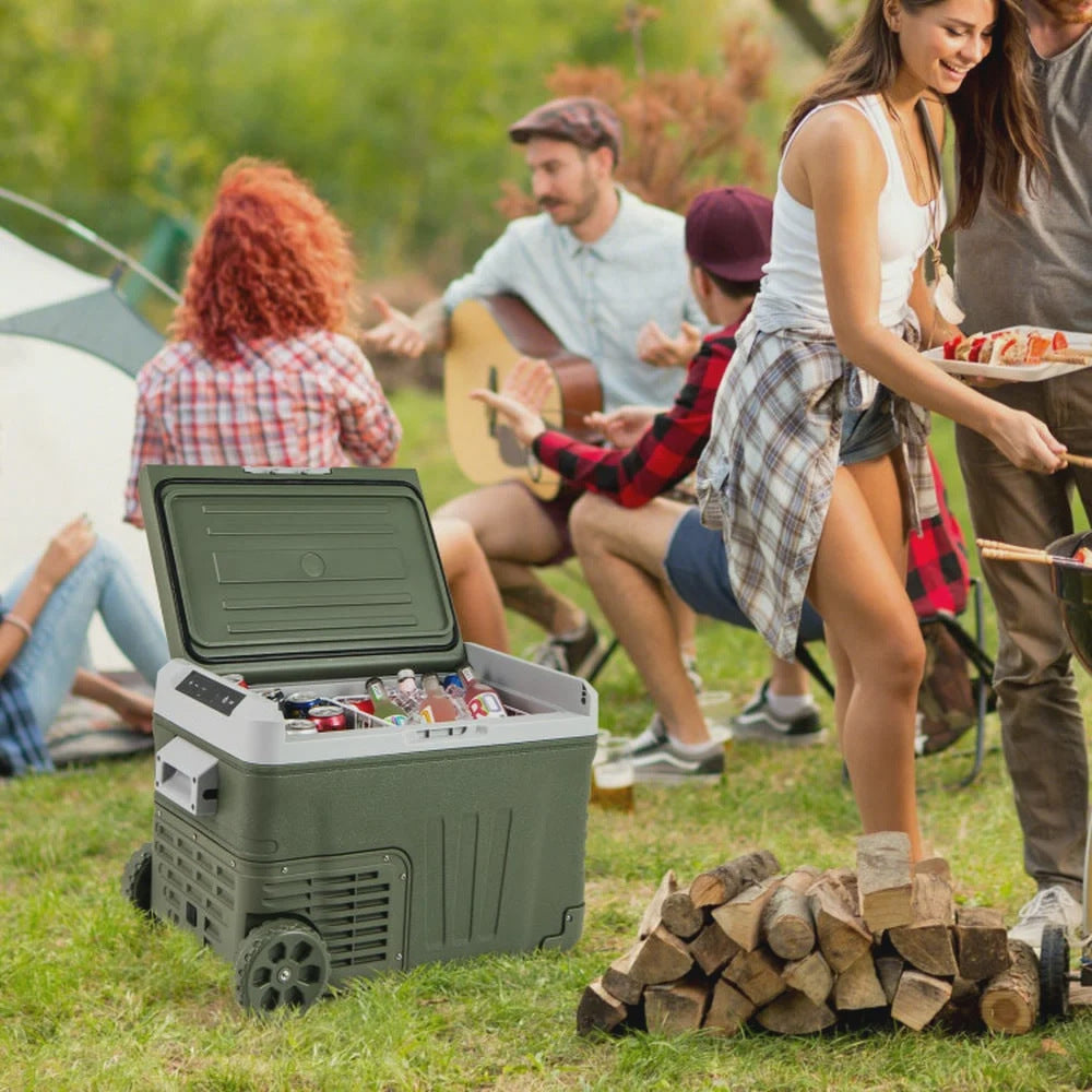 Barara King Cooler, Car Fridge, Portable Outdoor Cooler,12 Volt Car Refrigerator Portable Car Fridge with Adjustable Range-35L