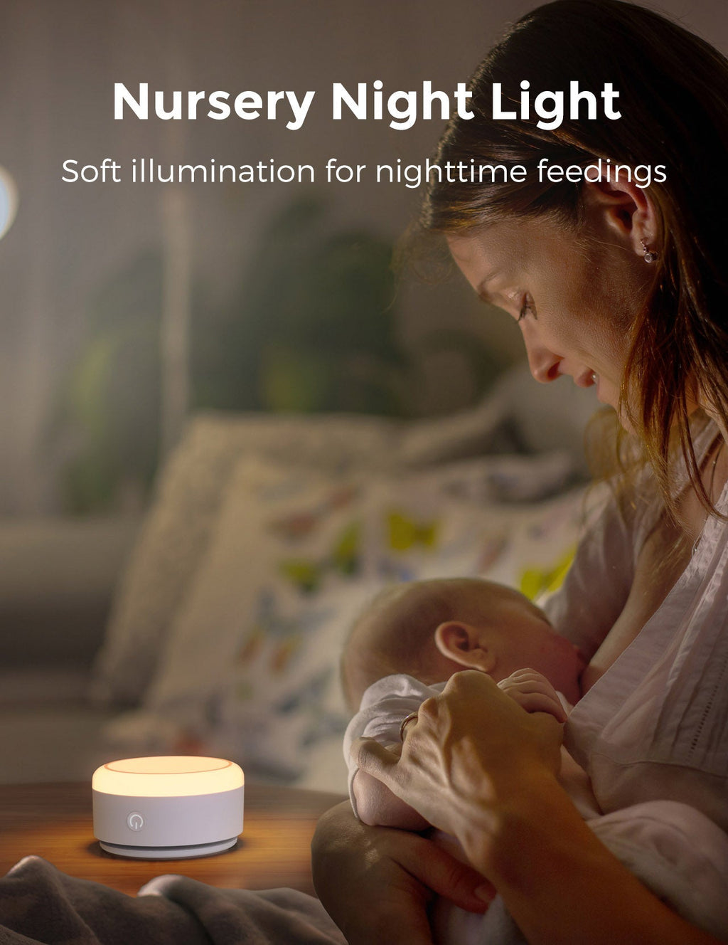 Momcozy Baby Sound Machine - Long Battery Life (Warm Light)