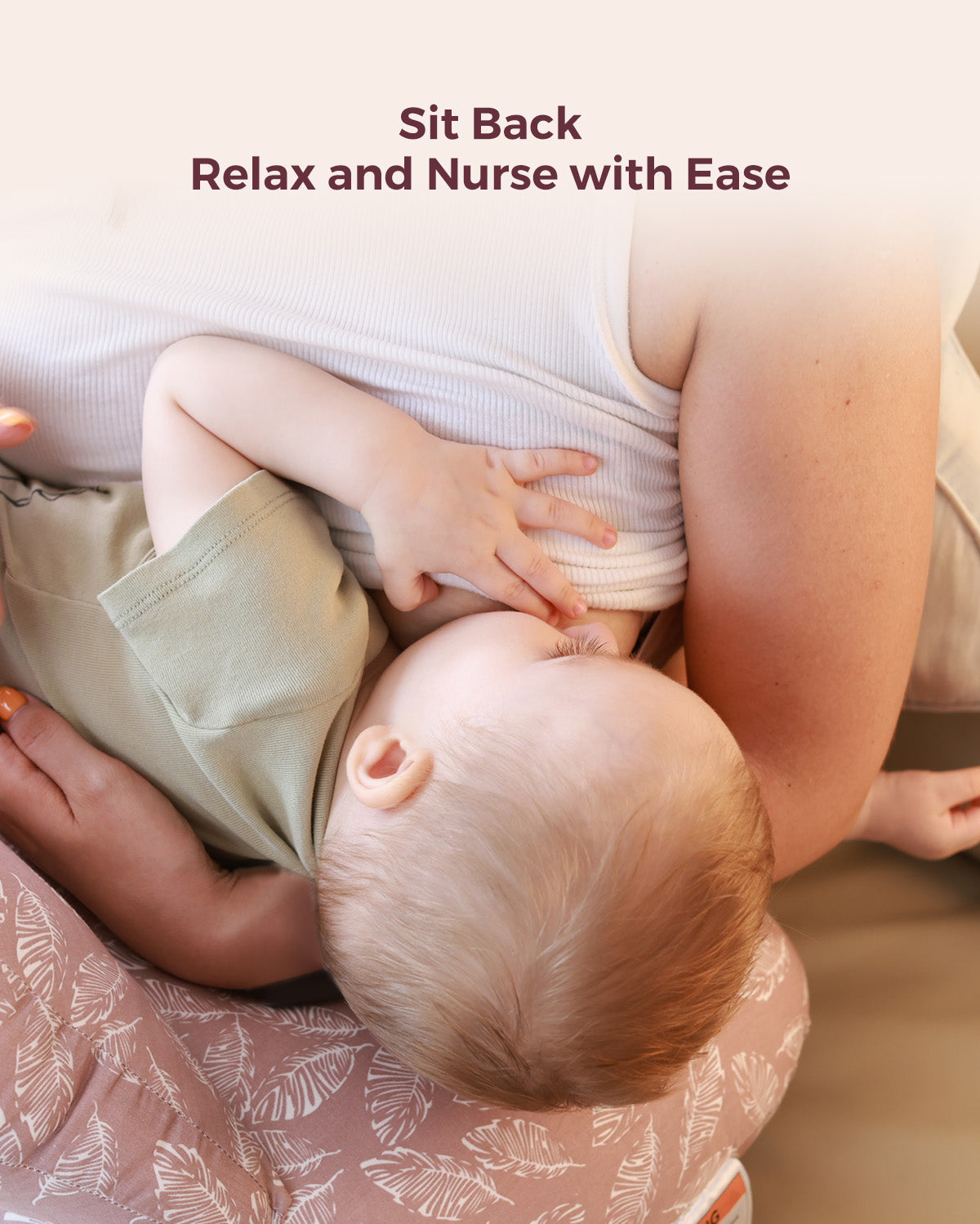 Multifunctional and Adjustable Nursing Pillow - Light Pink