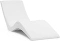 Classic White - in-Pool Chaise Lounger – Designed for Water Depths Up to 9” – Aqua Outdoors – Set of 2 – Compatible with All Pool Types - Poolside & Sun Deck Tanning