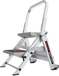 Little Giant Ladder, Safety Step, Three-step Design, 3 feet high, Footrest, Aluminum, Type 1A, Load Capacity 300 pounds