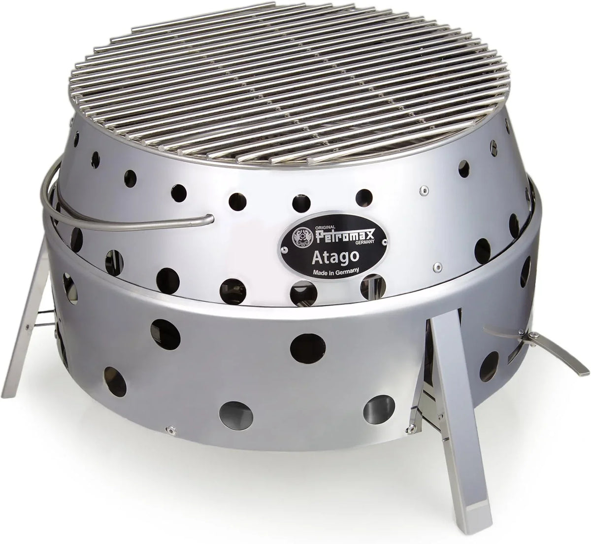 Portable camping grill - Stainless steel material - Charcoal mode - Outdoor type - Portable