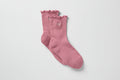 Women's Lettuce Edge Sock - Pink Wild Rose