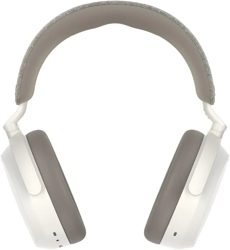 Consumer-grade audio power 4 wireless headphones - Support Bluetooth connection, equipped with adaptive noise cancellation function, clear calls, up to 60 hours of battery life, and customizable sound effects. White model.