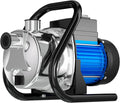 1.6 HP Portable Water Transfer Pump 1500 GPH Electric Shallow Well Pump Garden Booster Pumps for Draining Irrigation Lawn Farm Water Removal