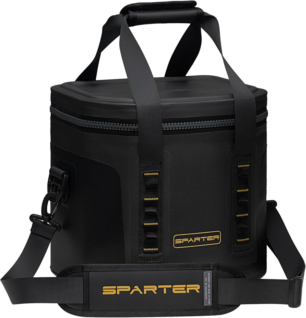 Portable Soft Cooler 12 Cans, IP68 Tizip Leak-Proof Zipper for Camping, Fishing, Beach, Outdoors Insulated Ice Chest with Reusable Ice Pack