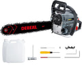 20 Inch 62CC Gas Powered Chainsaw 3.4HP 2 Stroke Engine Gas Power Chain Saw for Cutting Wood Outdoor Garden Farm Home