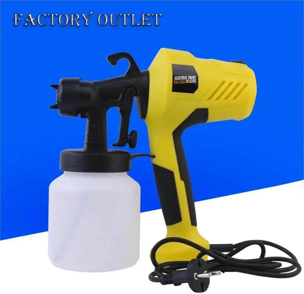Electric Spray Gun Household Paint Coatings Latex Paint Spray Painting Machine Small Spraying Machine Spray Kettle and Spray Gun(Caliber 2.5mm Yellow)