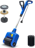 Grout Cleaner Machine with Grout Brush,Heavy Duty with Wire Surface Brush,Standy Safety Grout Scrubber,Moss,Weed Between Floor Tiles,Patio,Board,Bricks, (Outdoor Bundle)