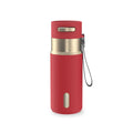 Contigo 16 oz Stainless Steel Water Bottle, Leak-Proof, Hot & Cold Insulated, Travel, Gym & Office Friendly, Carry Strap, Red/Champagne