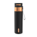 Contigo 24 oz Stainless Steel Leak-Proof Insulated Water Bottle with Carry Strap, Black/Bronze