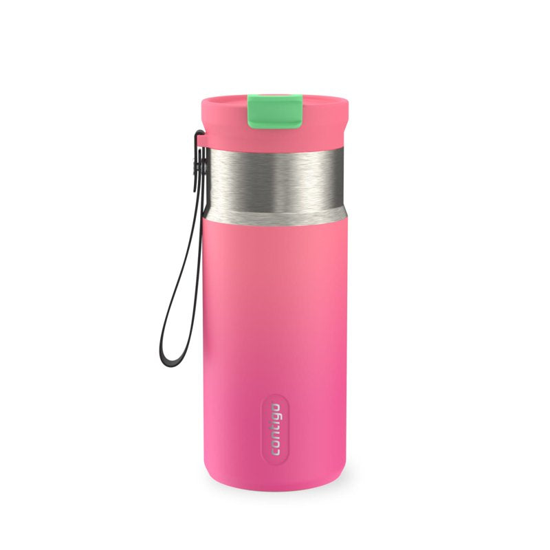 Contigo DualSip 16 oz Compact Leakproof Insulated Water Bottle with 2-Way Lid