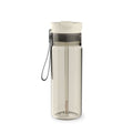 Contigo DualSip Leakproof Plastic Reusable Water Bottle with Carrying Strap, Cream/Clear, 24 oz
