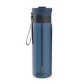 Contigo 28 oz Plastic Water Bottle Tumbler with Straw – DualSip Leak-Proof Reusable Water Bottle, Spill-Proof for Bags, Carry Strap, Blue/Clear