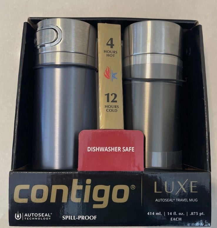 Contigo Luxe Travel Mug - Earl Grey & Mussel, 14 oz./2 pk.