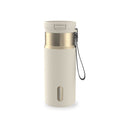Contigo SnapSeal Leakproof Stainless Steel Reusable Water Bottle with Carrying Strap, Cream/Champagne, 16 oz