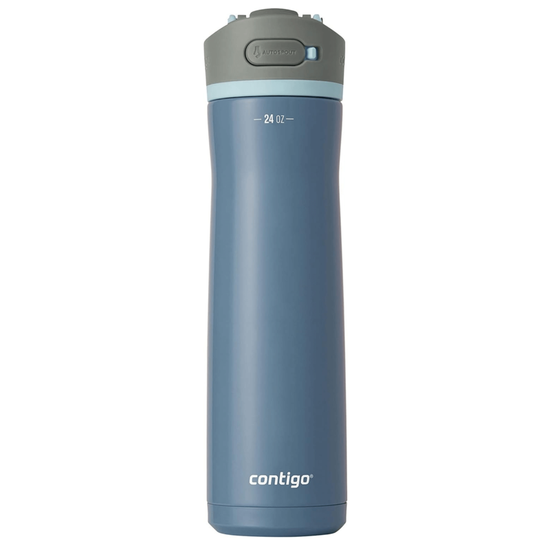 Contigo Wells Chill Stainless Steel 24oz Water Bottle with Straw Lid and Filter