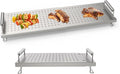 Adjustable baking pan heating/cooling rack, suitable for Blackstone baking pan accessories, with dimensions of 17 inches, 22 inches, 28 inches, 36 inches. Universal stainless steel heating tray/heating rack shelf/heater