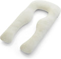 Body Pillow | Elegant U-shaped Pregnancy Pillow - Organic Bamboo Fiber Cotton - Crushed Cooling Gel Filling - Ergonomic Design - Dual-Sided Use - Washable