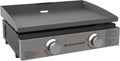 1813 Original 22” Tabletop Griddle with Hood and Stainless Steel Front Plate, Powder Coated Steel, Black