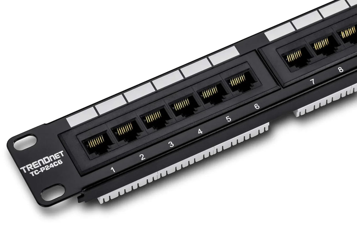 A management-type power distribution device with 6 output ports, model TPI-06, rack-mounted power distribution unit, equipped with 1 NEMA 5-15R bypass power socket, 1 gigabit RJ-45 interface, featuring overload protection and surge protection functio