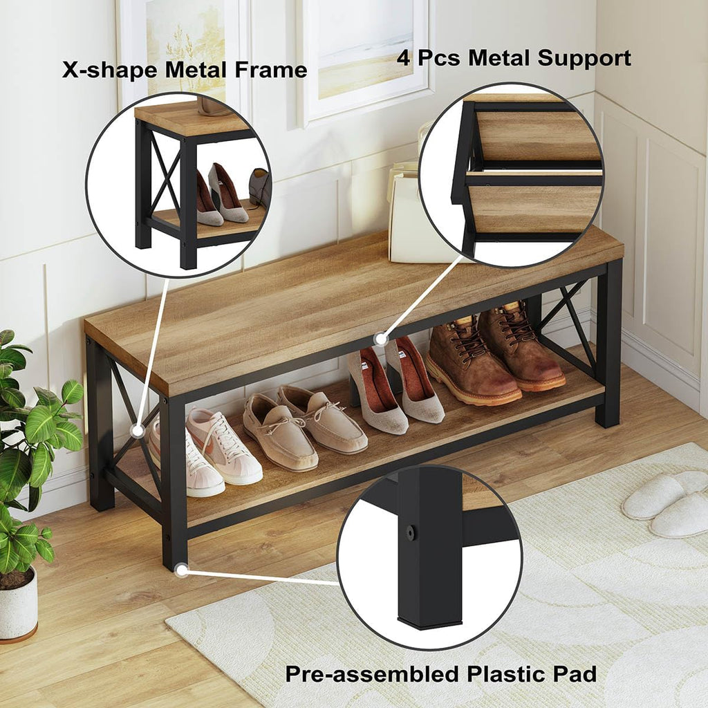 Wooden furniture sets, cabinets with drawers and storage benches with shoe racks, are suitable for entrances, living rooms and bedrooms.