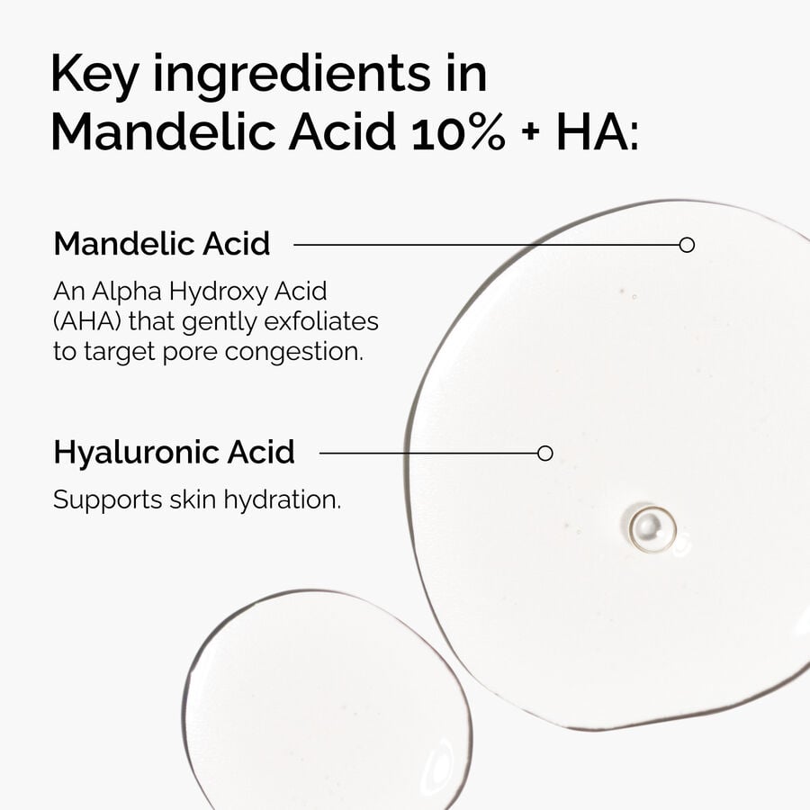 Key Ingredients of The Ordinary Mandelic Acid 10% + HA 