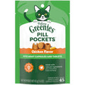 Feline Greenies Pill Pockets For Cats Natural Soft Cat Treats, Chicken Flavor, 1.6 Oz. Pack (45 Treats)