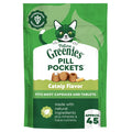 Feline Greenies Pill Pockets For Cats Natural Soft Cat Treats, Catnip Flavor, 1.6 Oz Pack (45 Treats)