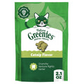 Greenies Feline Catnip Flavor Adult Natural Dental Cat Treats, 2.1 Oz Pouch