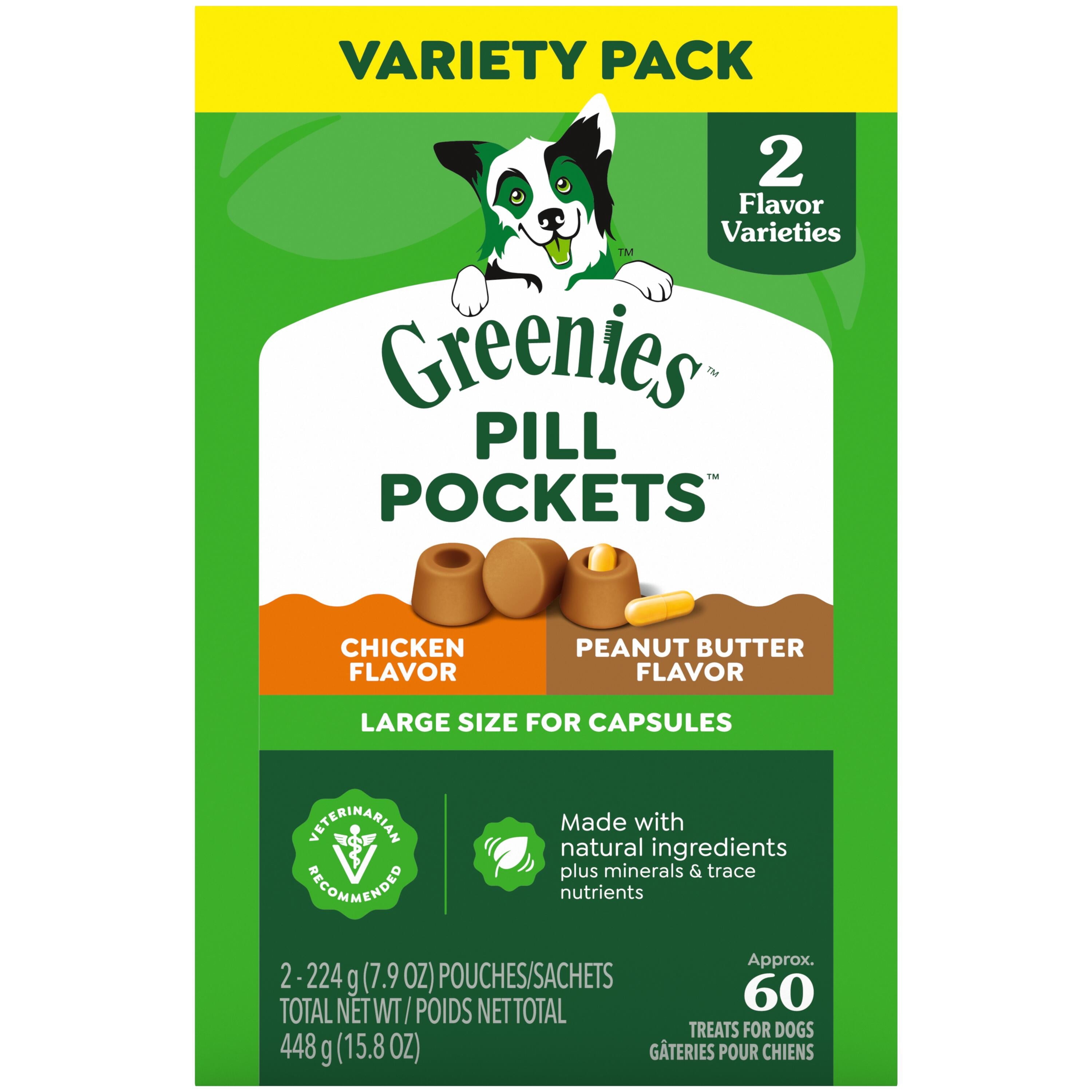 Greenies Pill Pocket Multi Value Pack, Chicken & Peanut Butter