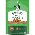 Greenies Pill Pockets for Dogs Peanut Butter Large, Capsule Size Soft Dog Treats, 7.9 oz, (30 Pk)