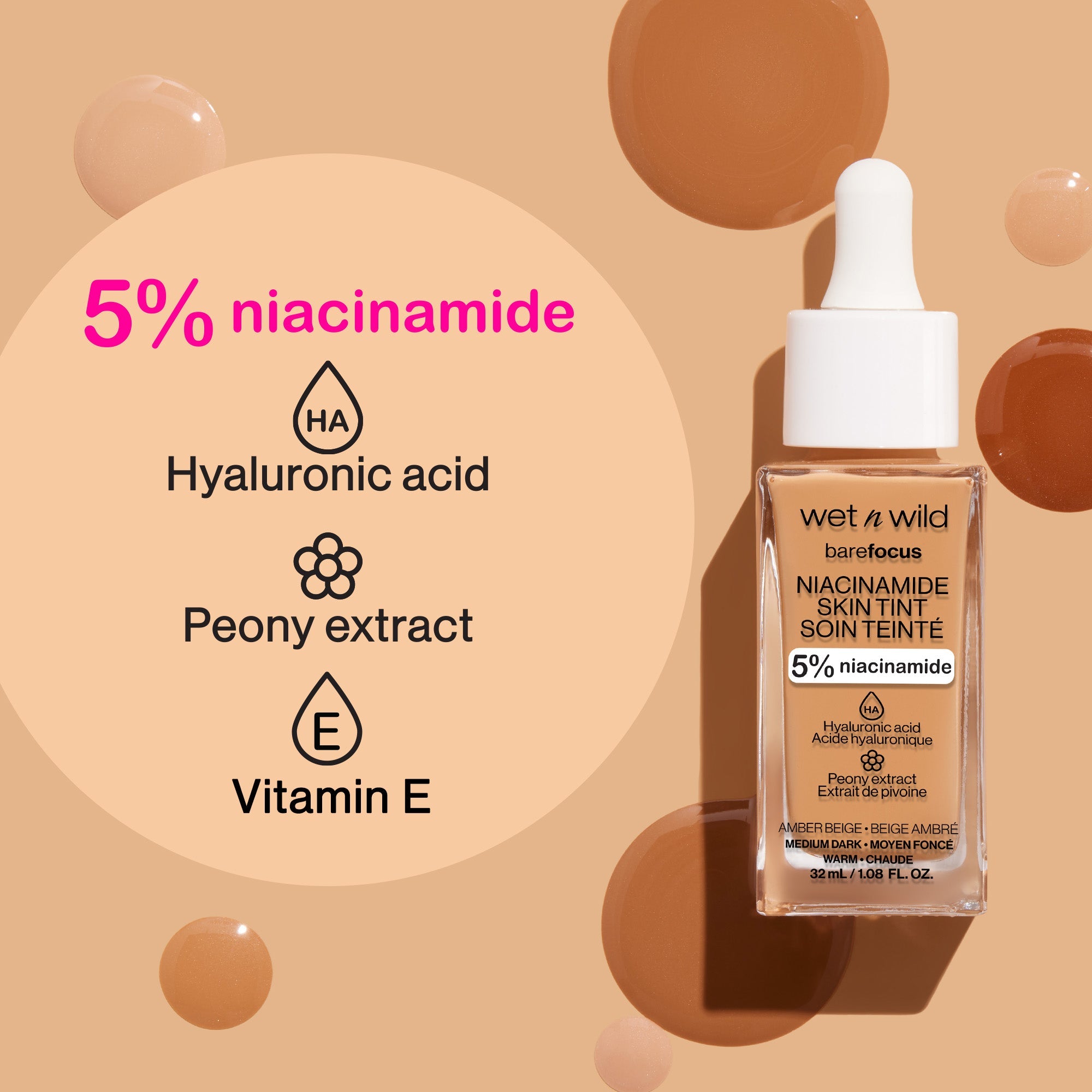 Bare Focus Niacinamide Skin Tint | Rosy Light