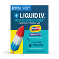 Liquid I.V. Popsicle Firecracker Hydration Multiplier Powdered Electrolyte Drink Mix, 12 Count Packets