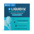 Liquid I.V. Blue Cotton Candy Hydration Multiplier Powdered Electrolyte Drink Mix, 18 Count Packets