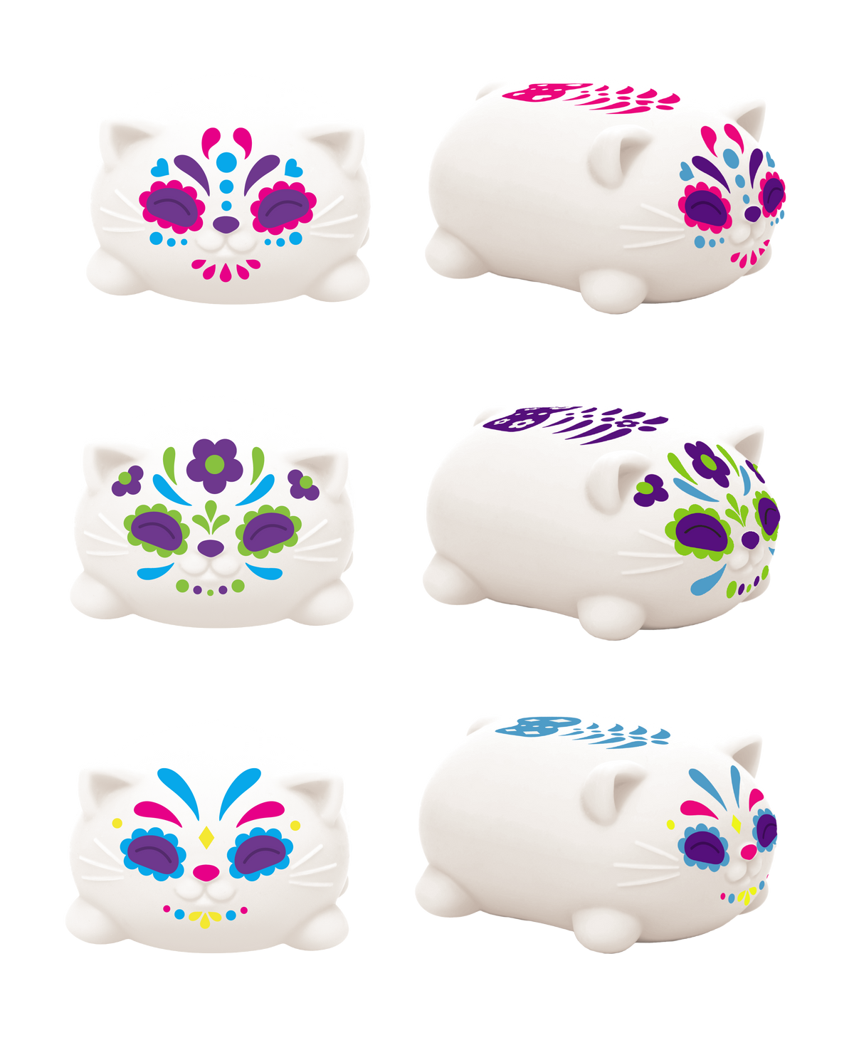NeeDoh Sugar Skull Cats
