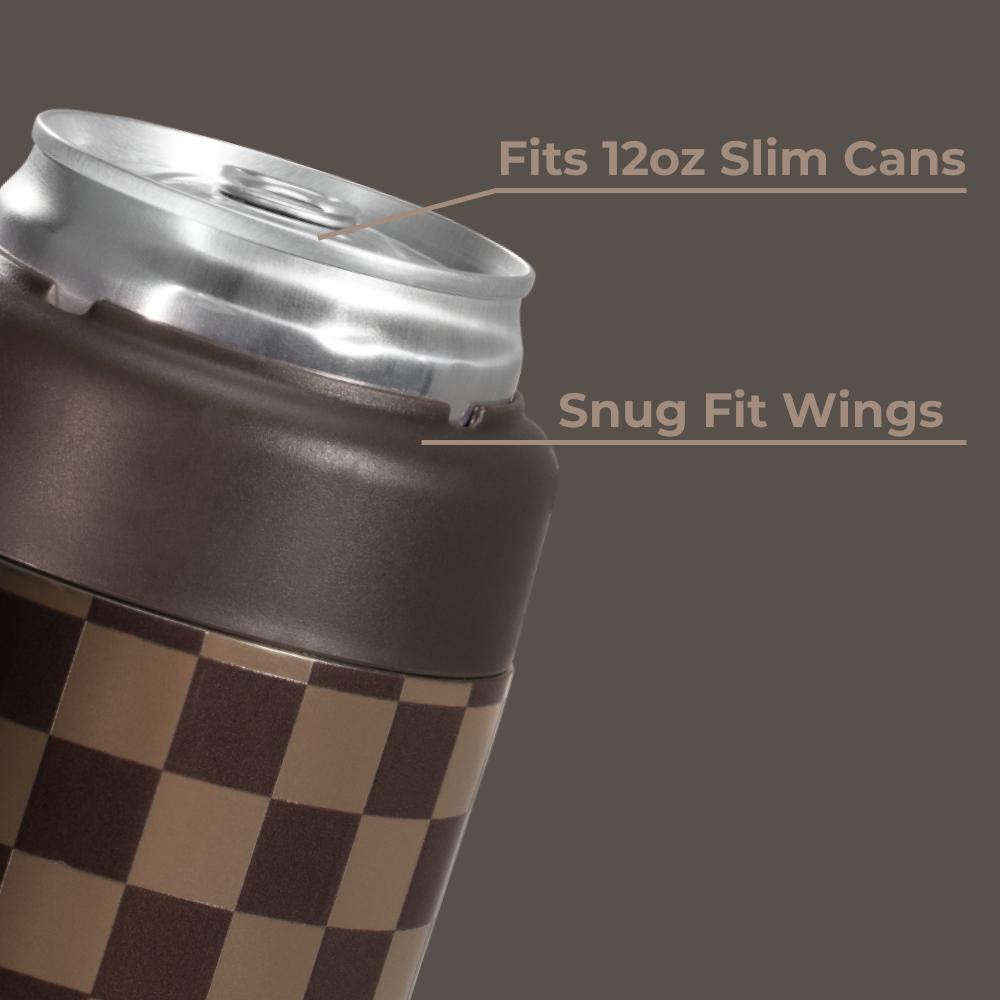 Autumn Checkers - Can Cooler (Slim) | B2Y4MC24