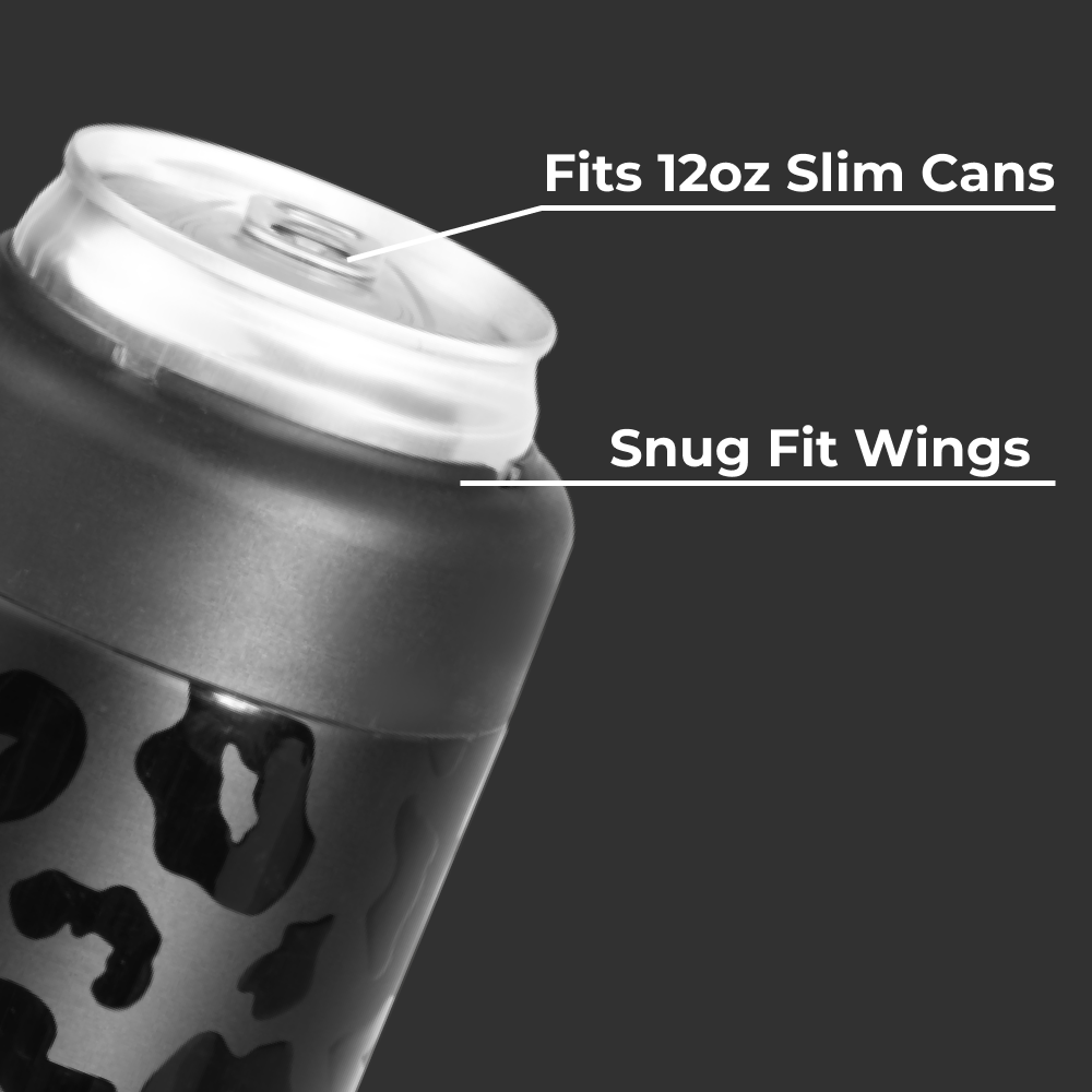 Black Leopard - Can Cooler (Slim) | B2GX6Z42