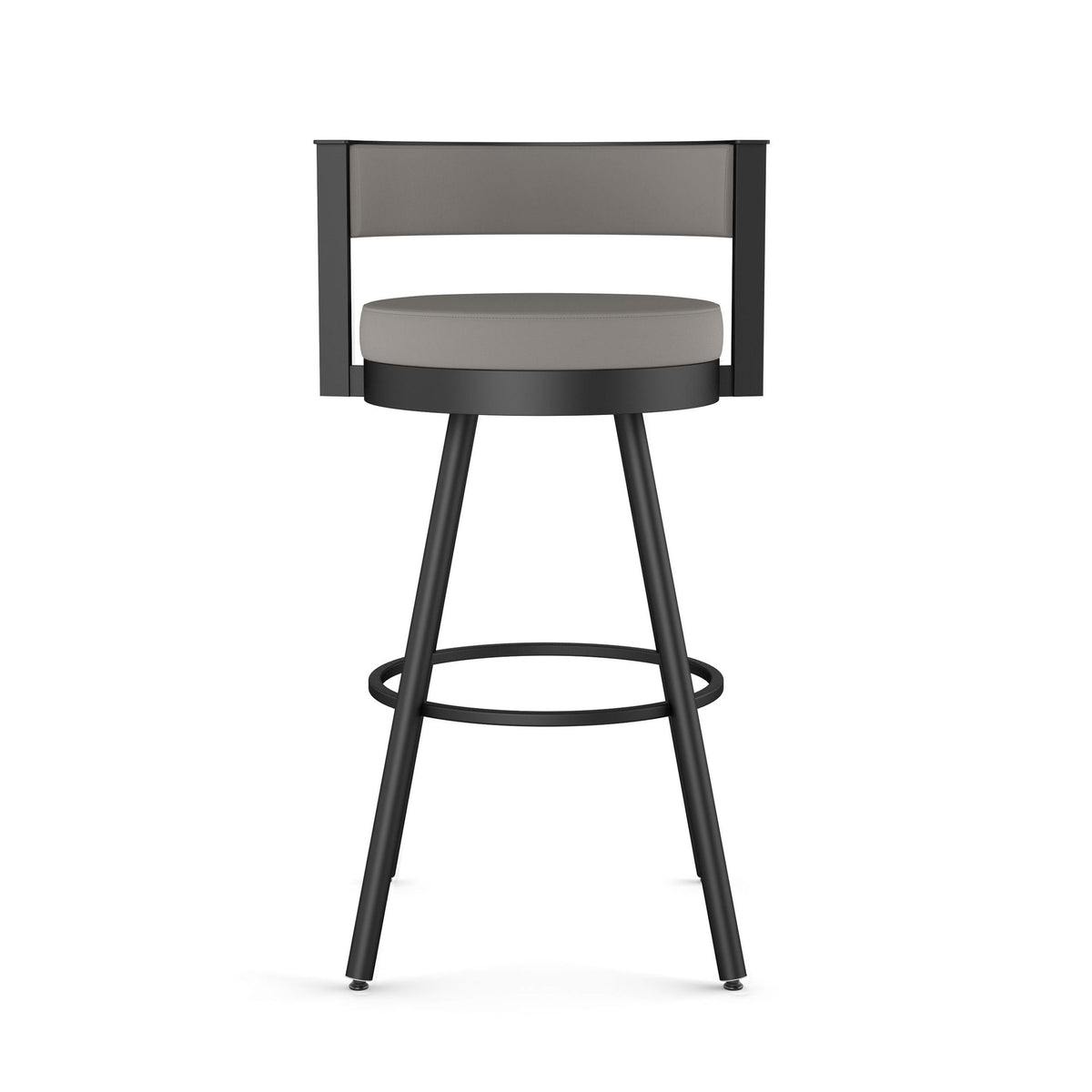 Amisco Eller Swivel Counter Stool with Padded Backrest, Multiple Colours, 26-in