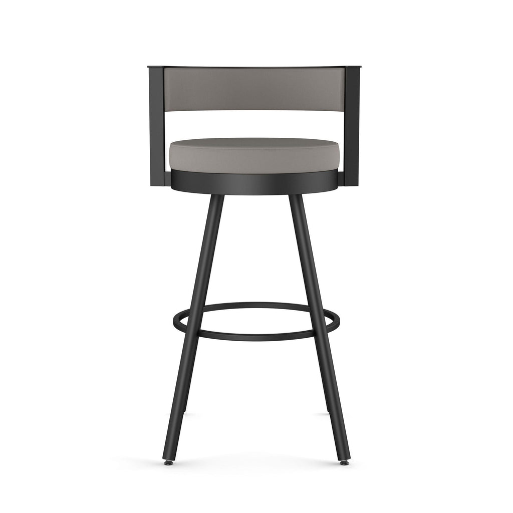 Amisco Eller Swivel Counter Stool with Padded Backrest, Multiple Colours, 26-in