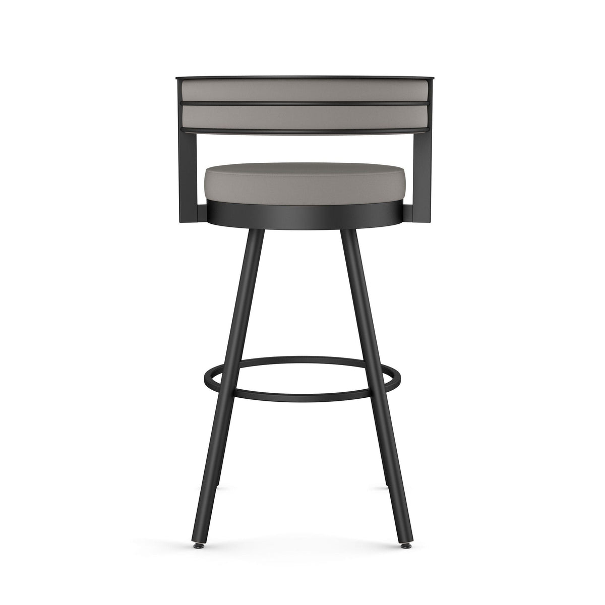 Amisco Eller Swivel Counter Stool with Padded Backrest, Multiple Colours, 26-in