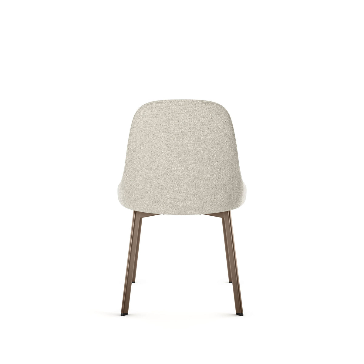 Amisco Harper Upholstered Dining Chair, Boucle Polyester Fabric & Bronze Metal Frame