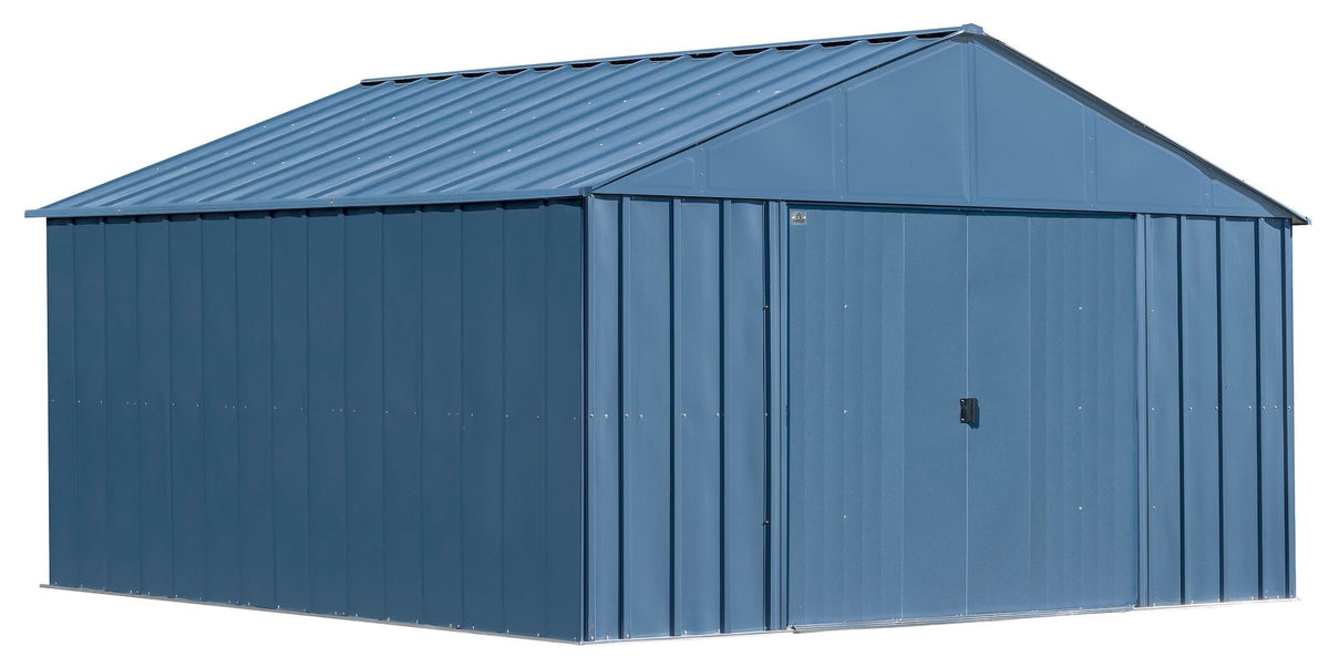 Arrow Classic 12x12-ft Blue Grey Corrosion-Resistant Steel Shed