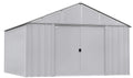 Arrow Classic 12x12-ft Flute Grey Steel Storage Shed