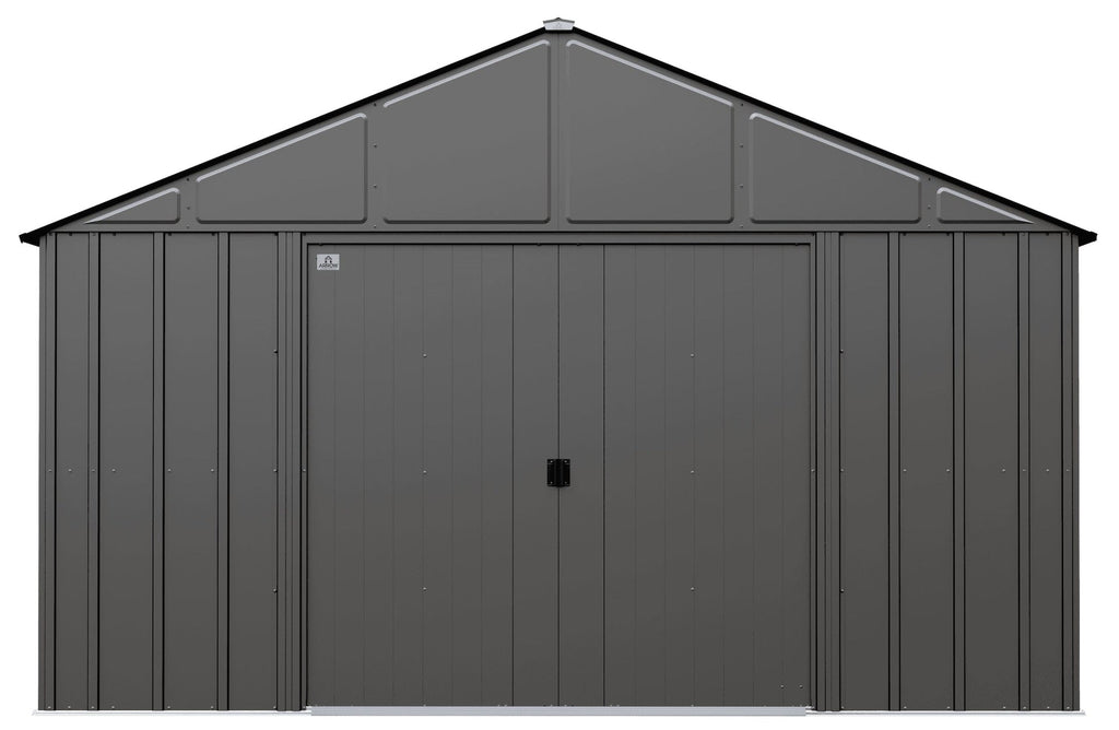 Arrow Classic 12x14-ft Charcoal Corrosion-Resistant Metal Shed