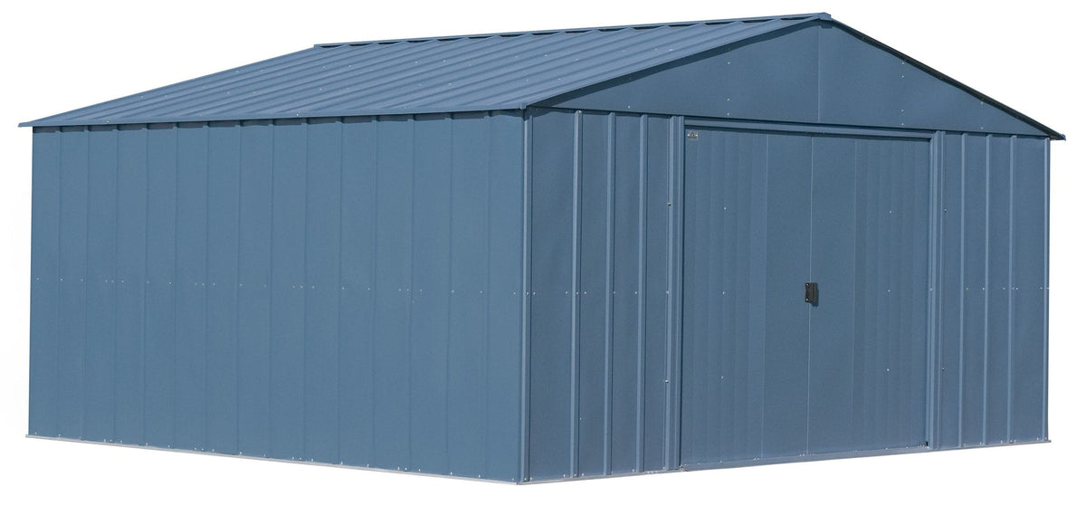 Arrow Classic 14x12-ft Blue Grey Corrosion-Resistant Steel Shed